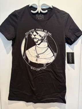 Blackcraft Cult "Religion Makes Me Gag" Black Graphic Tee